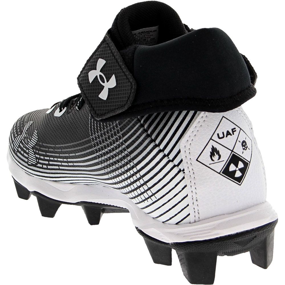 Under Armour Highlight Franchise Football Cleats - Boys Black Back View