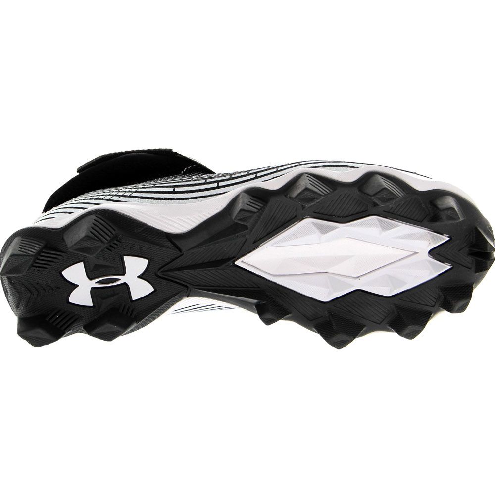 Under Armour Highlight Franchise Football Cleats - Boys Black Sole View