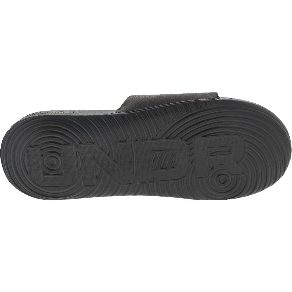 Under Armour Ansa Fix Sl Slide Sandals - Mens Black Sole View