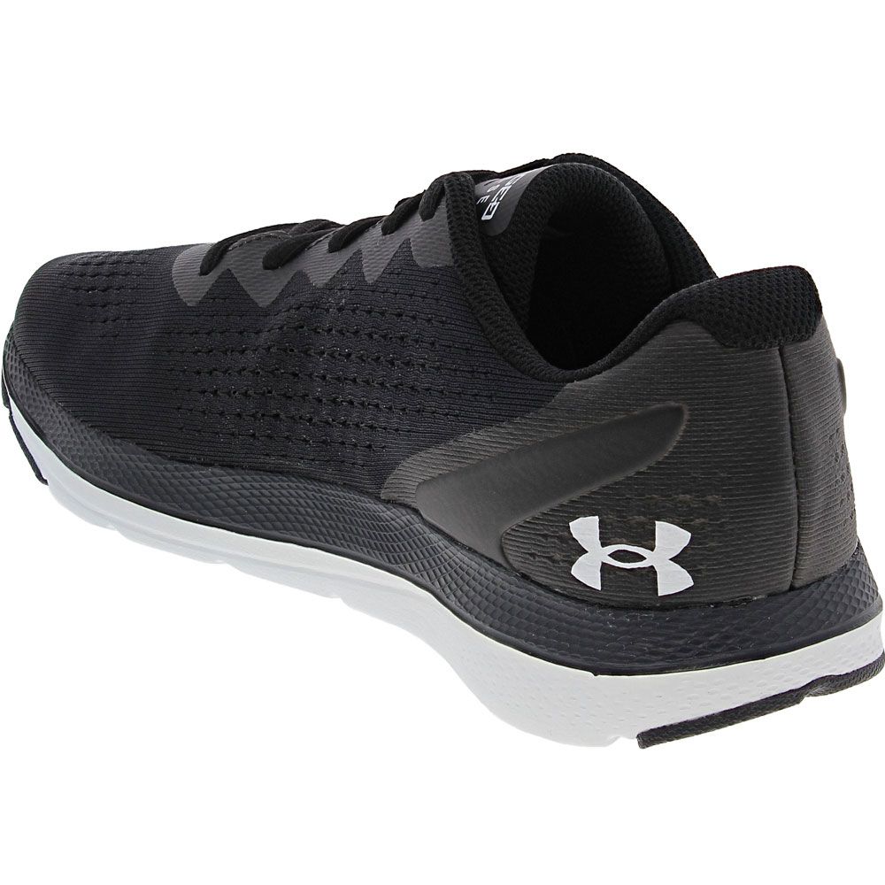 Under Armour Charged Impulse 2 Running Shoes - Mens Black Black Back View