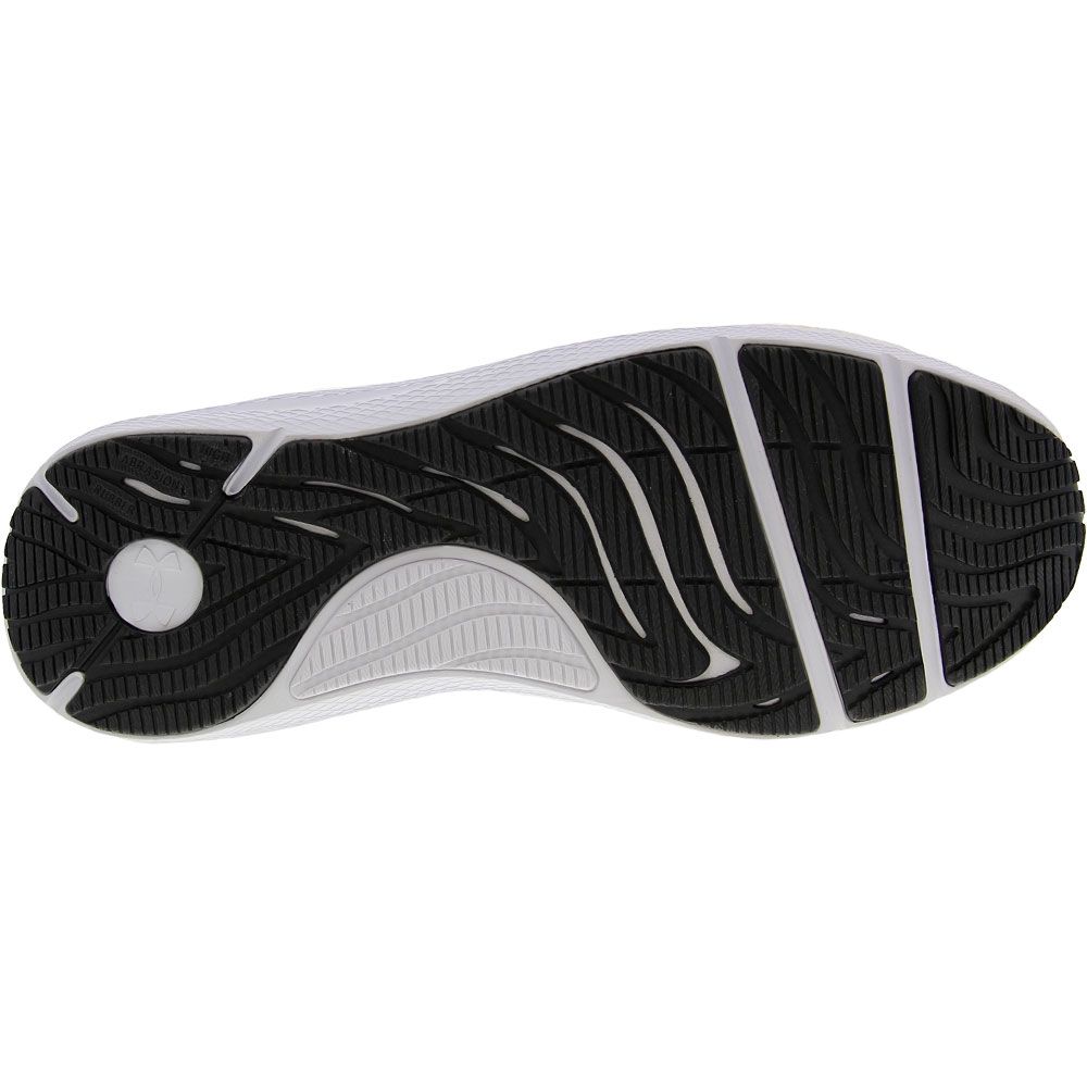 Under Armour Charged Pursuit 2 Bl Running Shoes - Mens White Black Sole View
