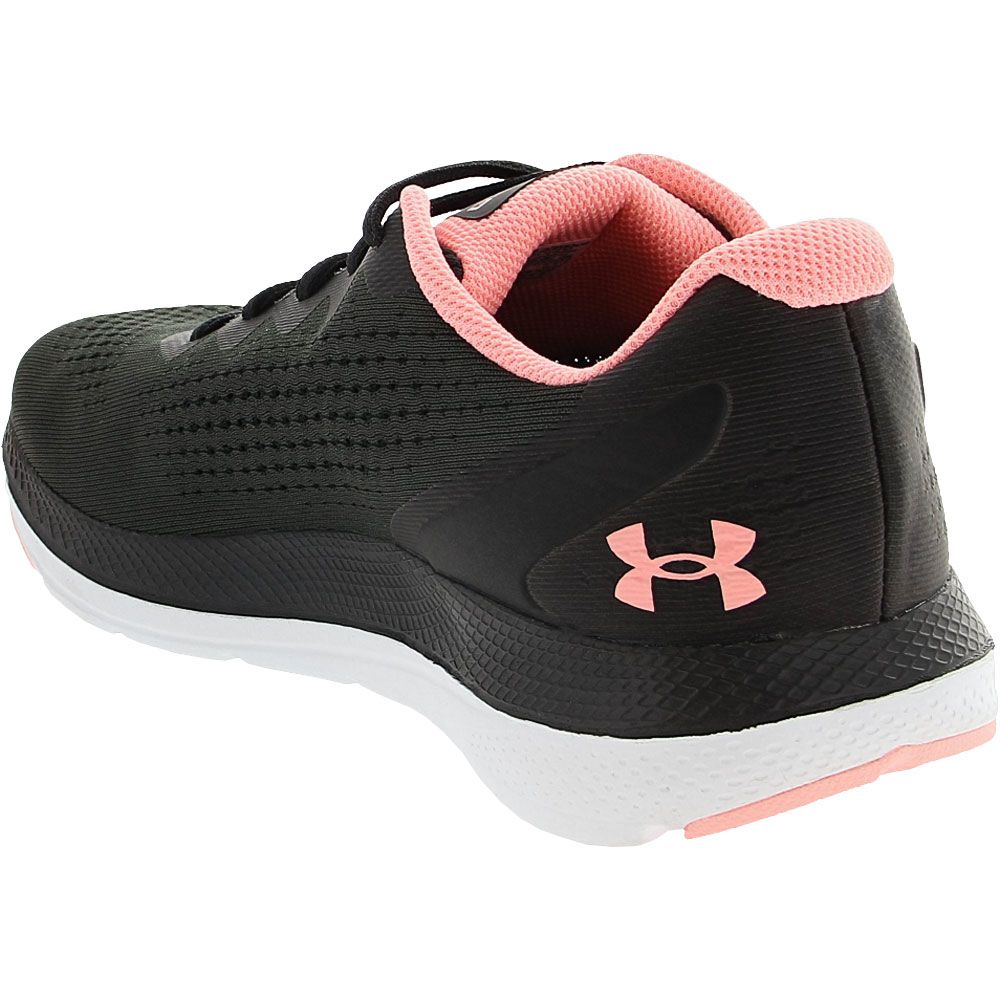 Under Armour Charged Impulse 2 Running Shoes - Womens Grey Red Black Back View