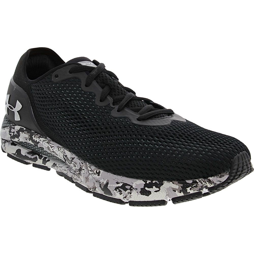 Under Armour Hovr Sonic 4 Rflt Camo Running Shoes - Mens Black Grey