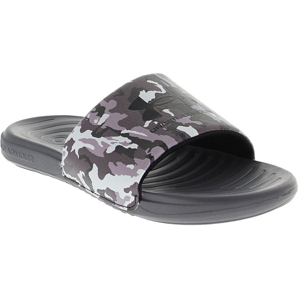 Under Armour Ansa Graphic Slide Sandals - Mens Rhino Grey Camo