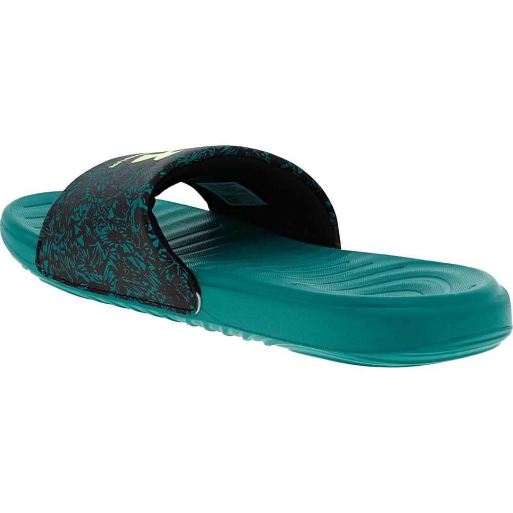 Under Armour Ansa Graphic Logo Slide Sandals - Womens Sea Green Lime Green Black Back View