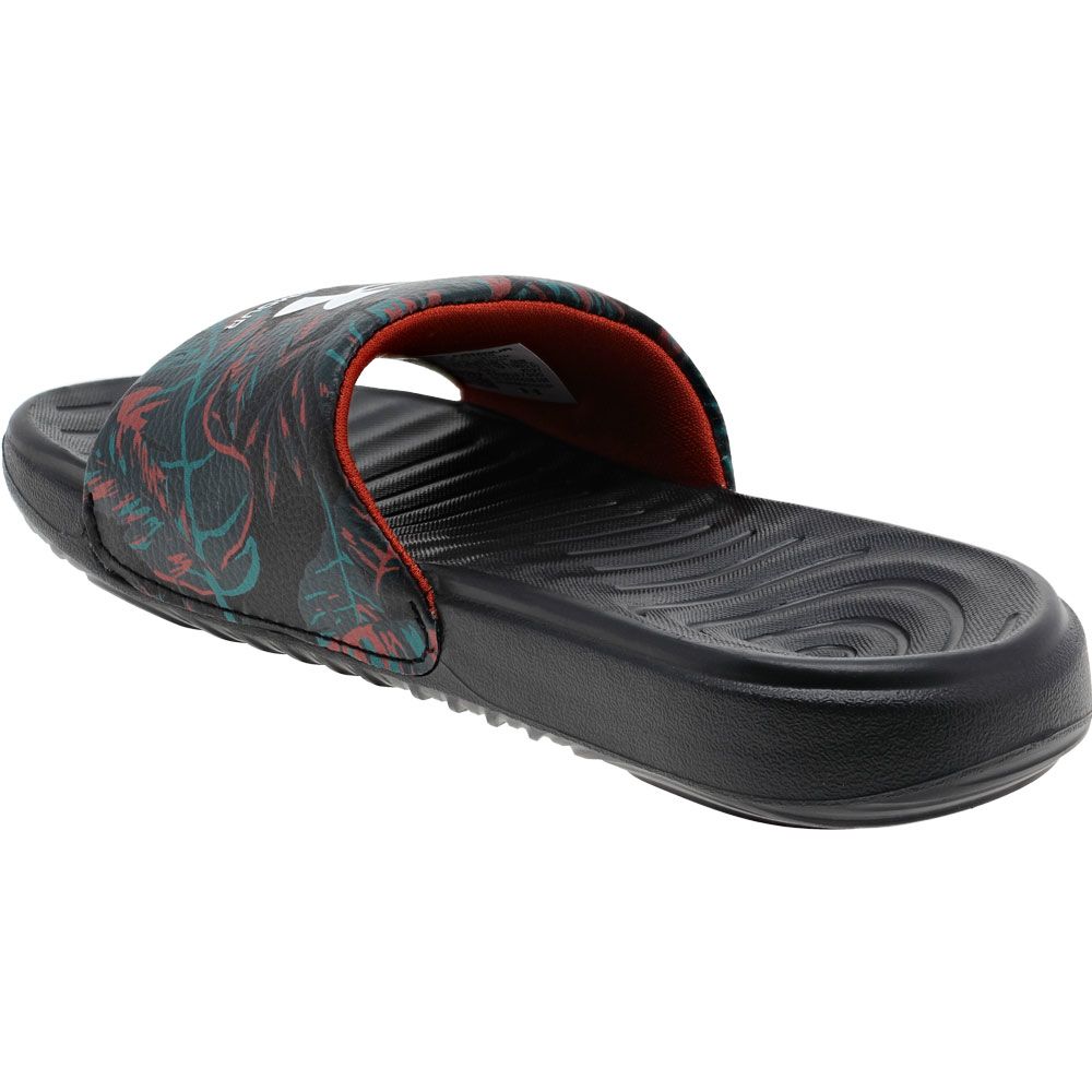 Under Armour Ansa Graphic Slide Sandals - Boys | Girls Tropical Leaf Back View