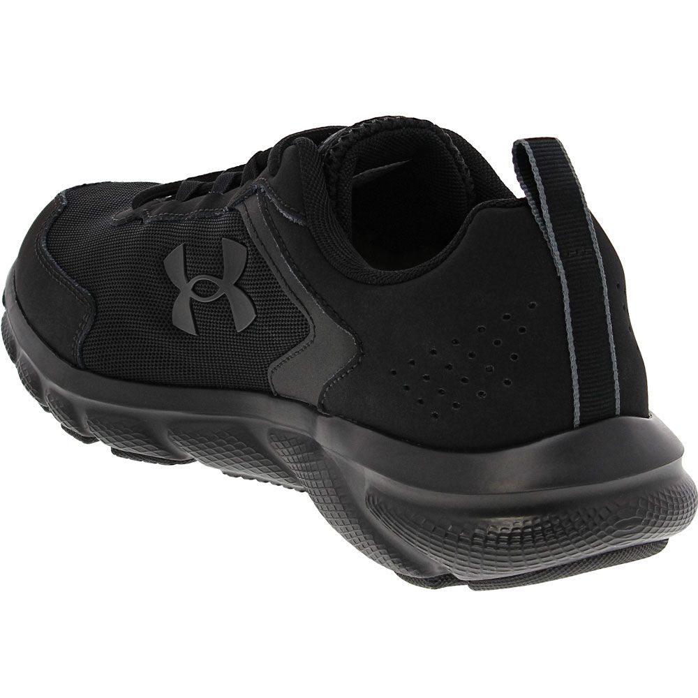 Under Armour Charged Assert 9 Running Shoes - Mens Black Back View