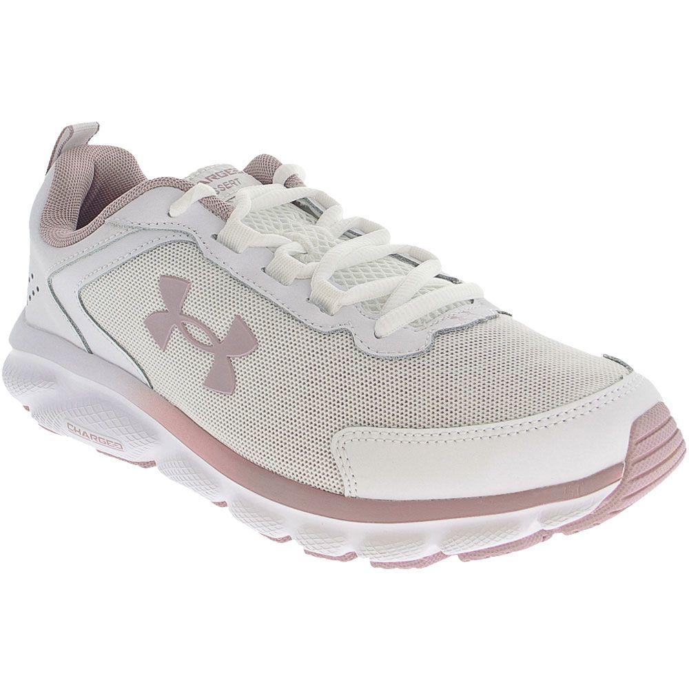 Under Armour Charged Assert 9 Running Shoes - Womens White Mauve Pink