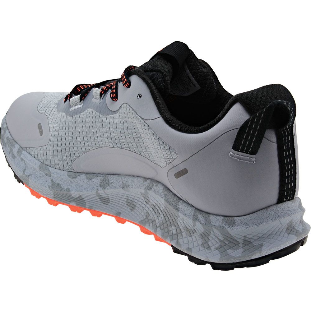 Under Armour Charged Bandit TR 2 Sp Trail Running Shoes - Mens Grey Black Orange Back View