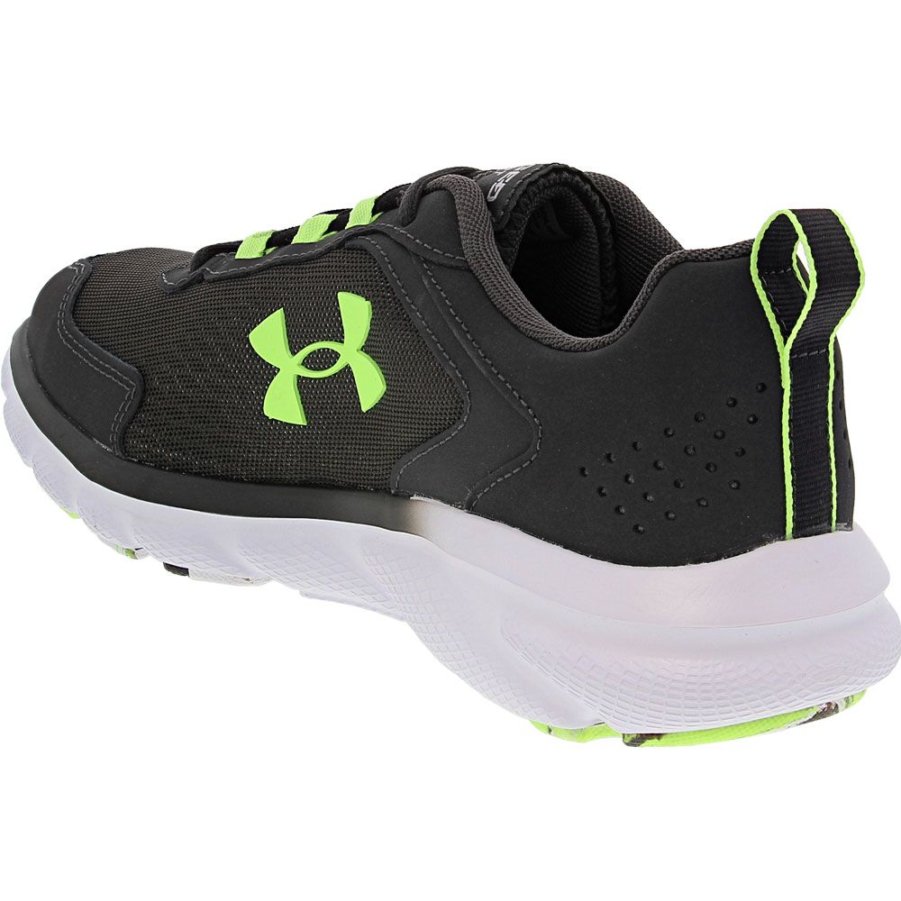 Under Armour Charged Asser 9 Marble Running Shoes - Mens Jey Grey Back View