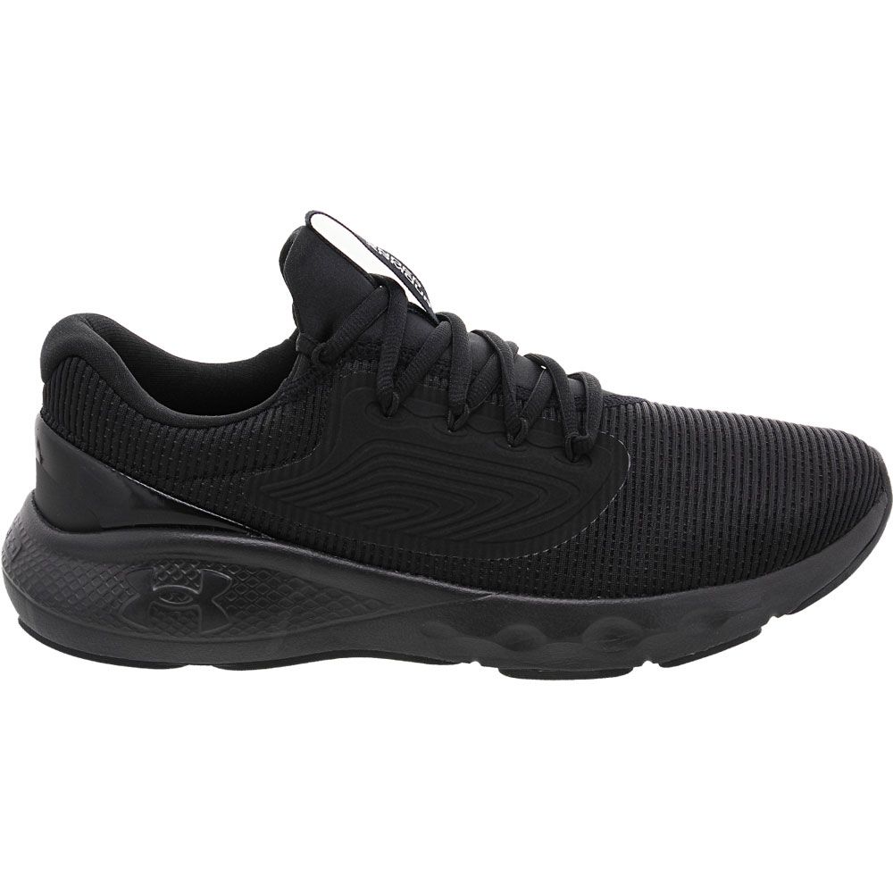 Under Armour Charged Vantage 2 Running Shoes - Mens Black Black Side View