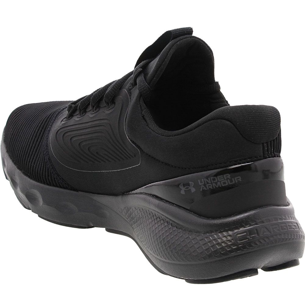 Under Armour Charged Vantage 2 Running Shoes - Mens Black Black Back View