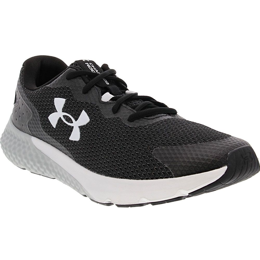 Under Armour Charged Rogue 3 Running Shoes - Mens Black Grey