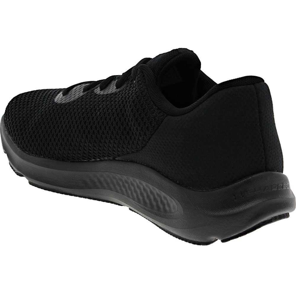 Under Armour Charged Pursuit 3 Running Shoe - Mens Black Back View