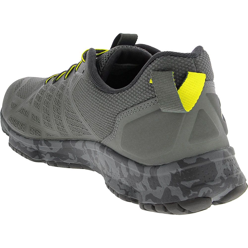Under Armour Micro G Strikefast Hiking Shoes - Mens Grey Black Back View
