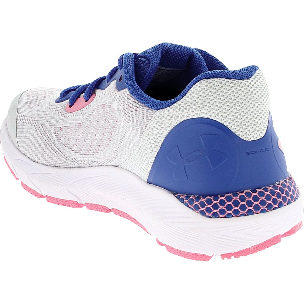 Under Armour Hovr Sonic 5 Running - Boys | Girls Grey Blue Pink Back View