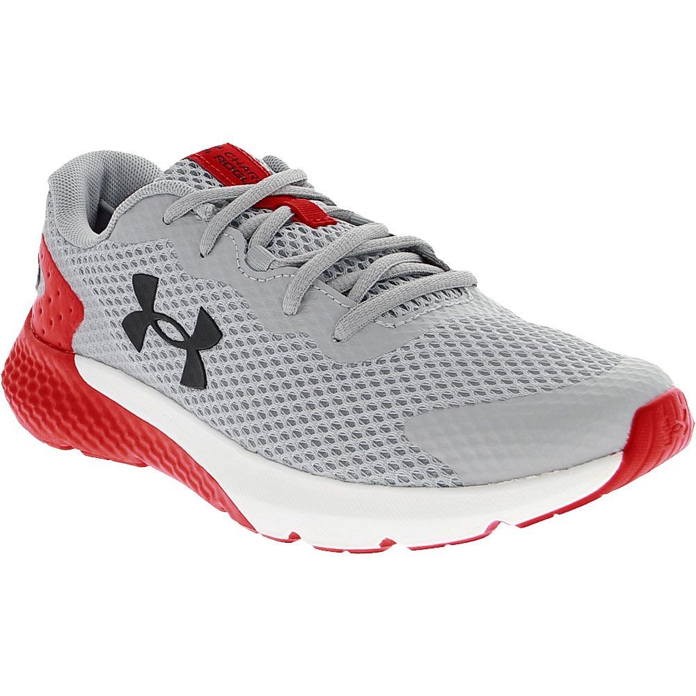 Under Armour Charged Rogue 3 Kids Running Shoes Grey Red White