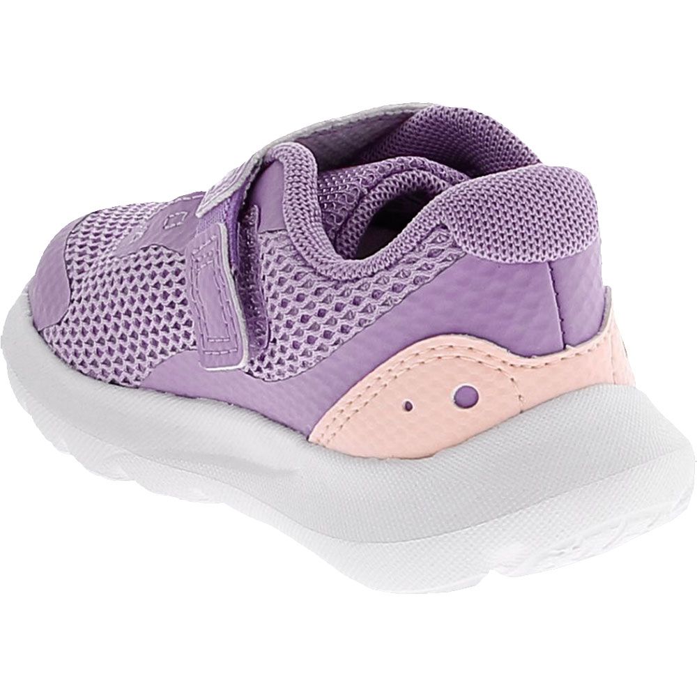Under Armour Surge 3 AC Baby Toddler Athletic Shoes Purple Pink Back View