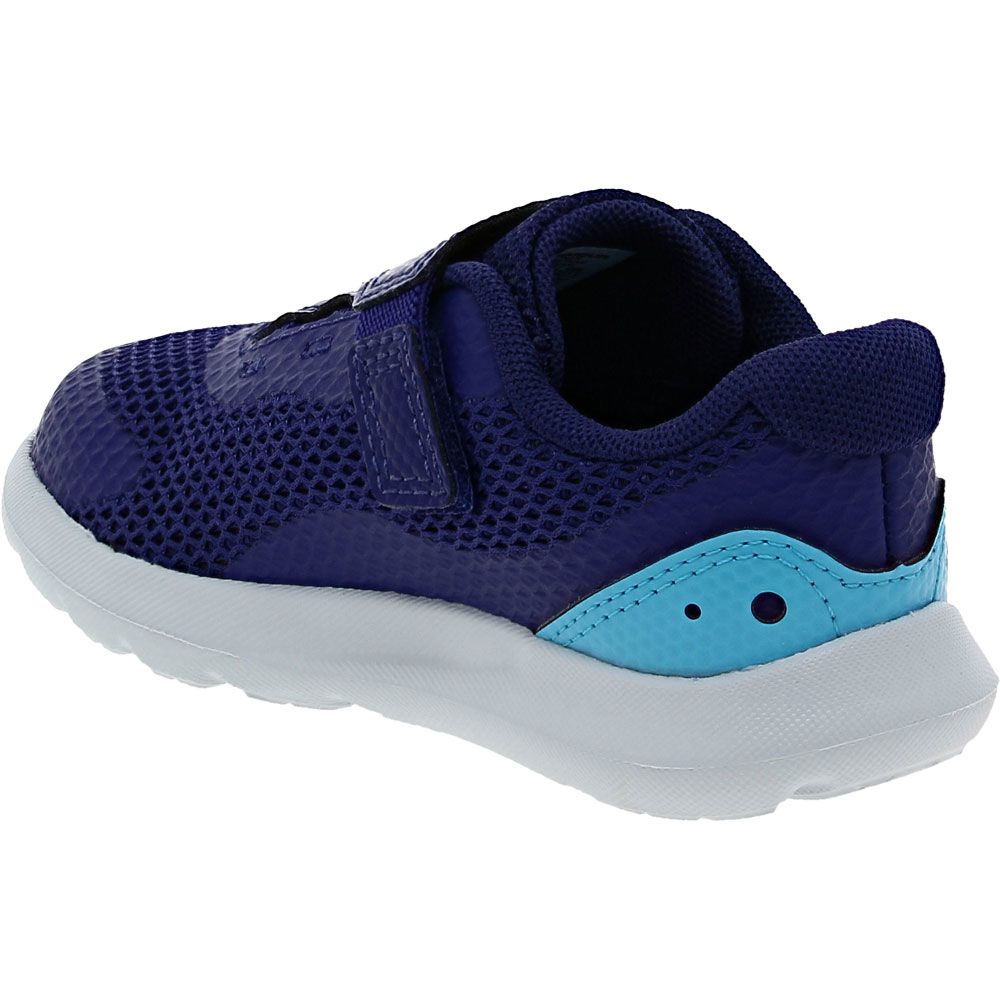 Under Armour Surge 3 AC Baby Toddler Athletic Shoes Sonar Blue Surf Back View