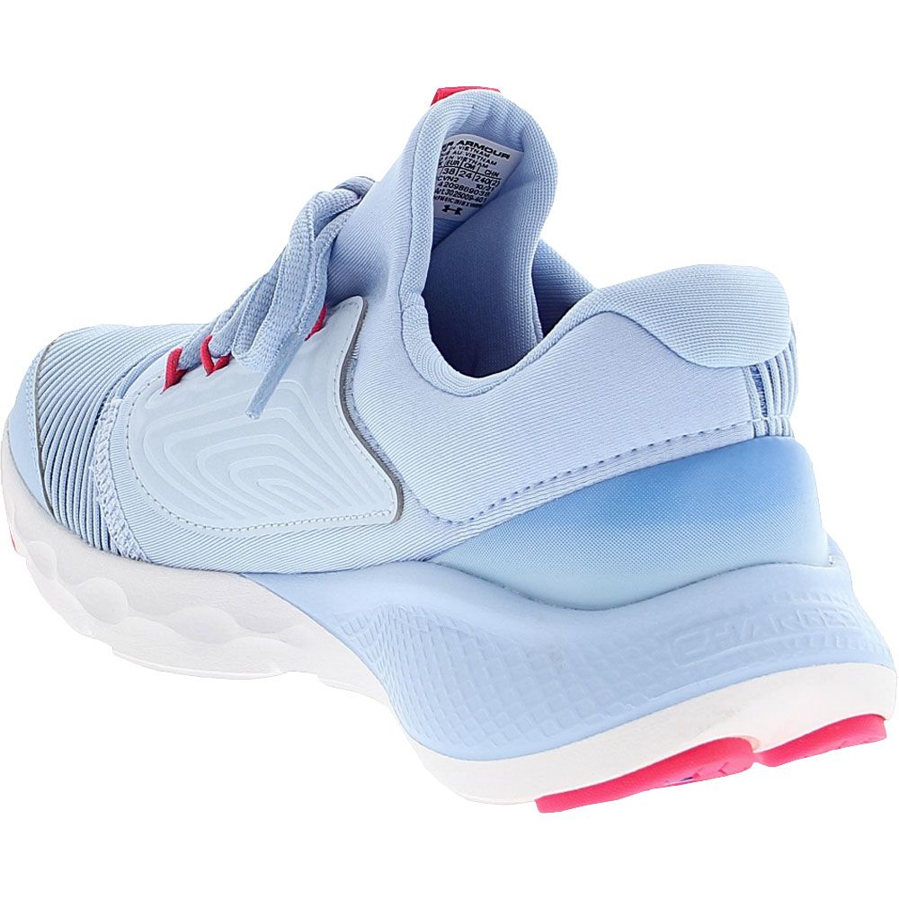 Under Armour Charged Vantage 2 GS Kids Running Shoes Peninsula Blue Back View