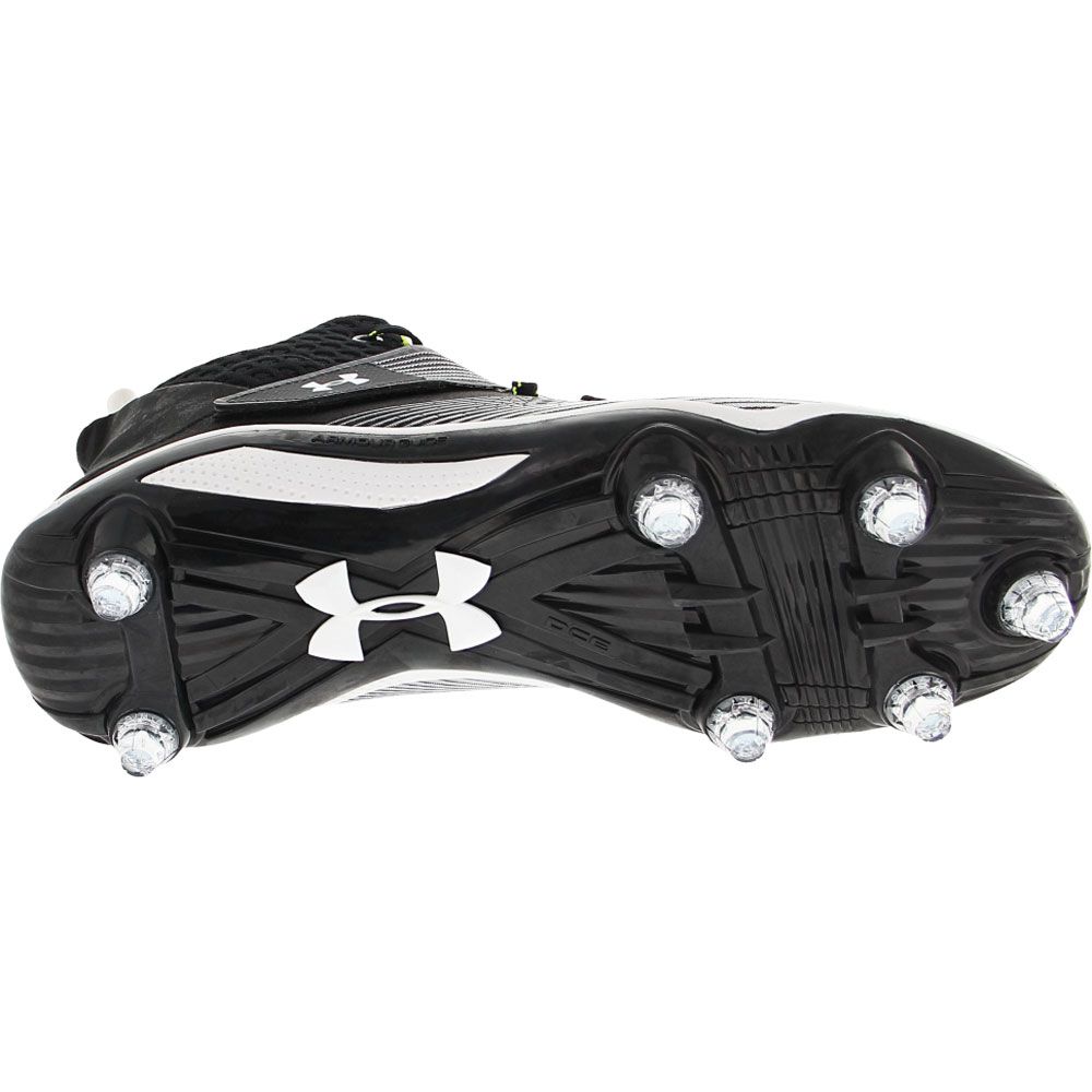 Under Armour Highlight Hammer D Football Cleats - Mens Black Sole View