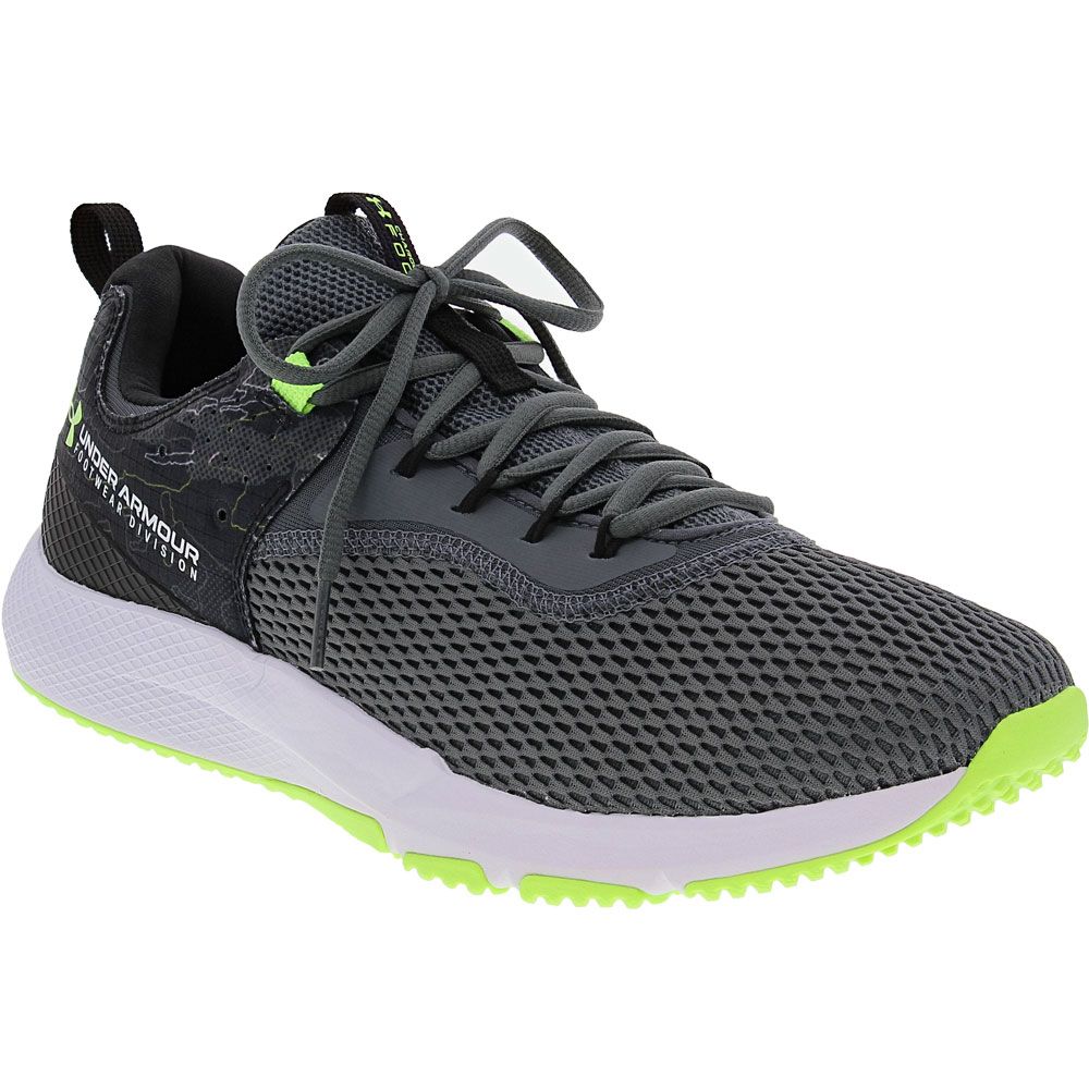 Under Armour Charged Focus Print Training Shoes - Mens Grey Black