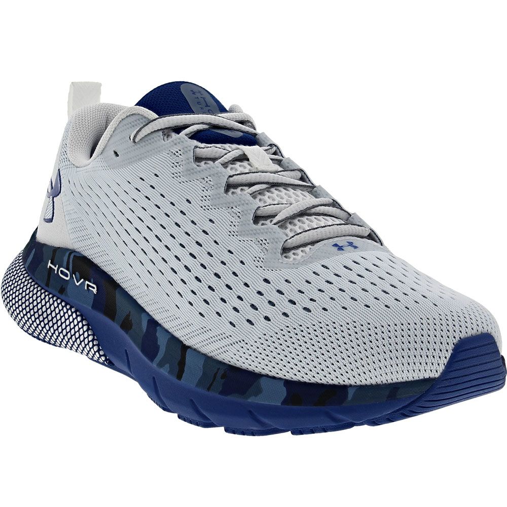 Under Armour Hovr Turbulence Print Running Shoes - Mens Grey Blue Camouflage