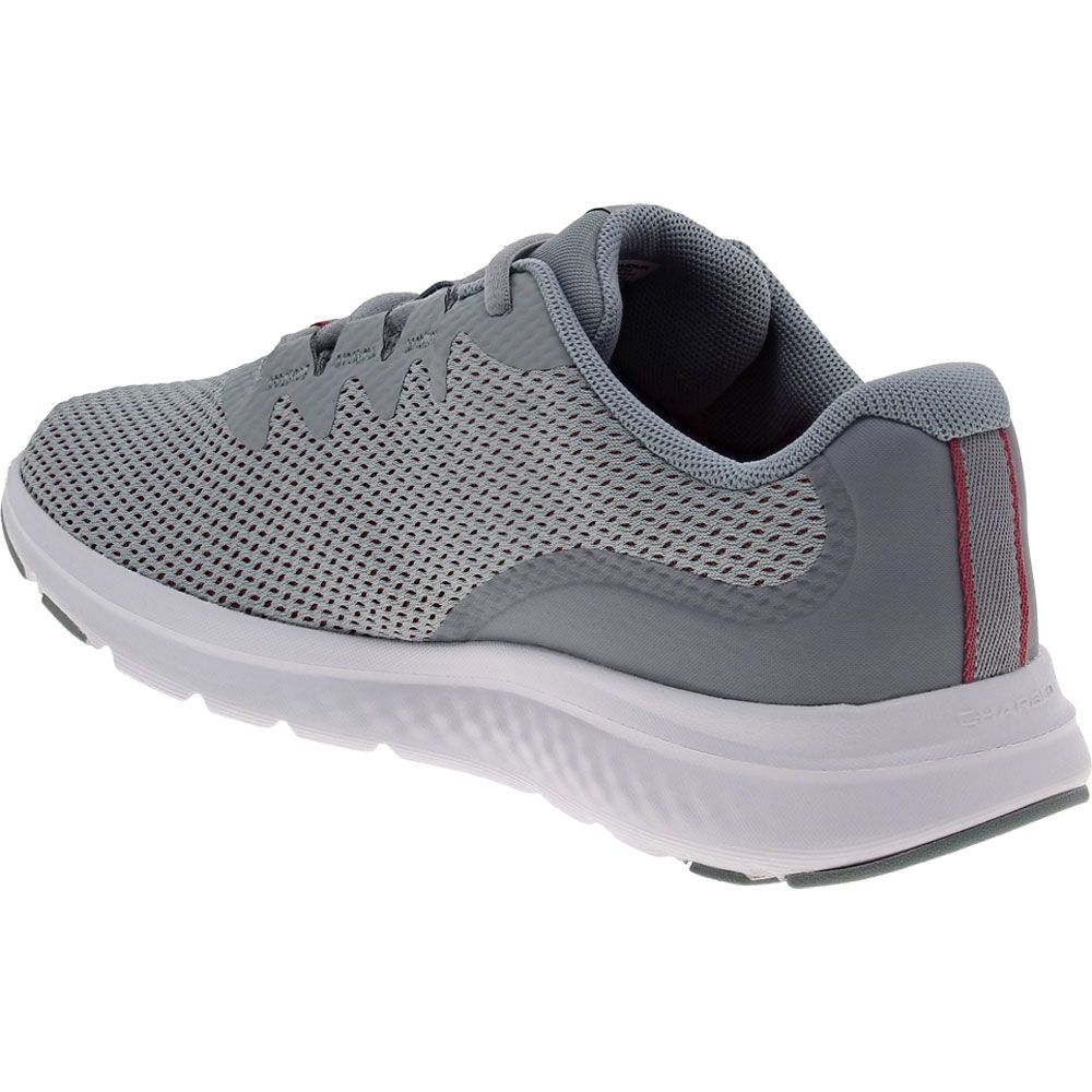 Under Armour Charged Impulse 3 Iridescent Running Shoes - Womens Mod Grey Back View