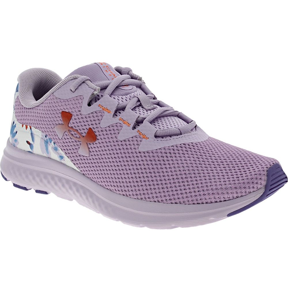 Under Armour Charged Impulse 3 Print Running Shoes - Womens Violet