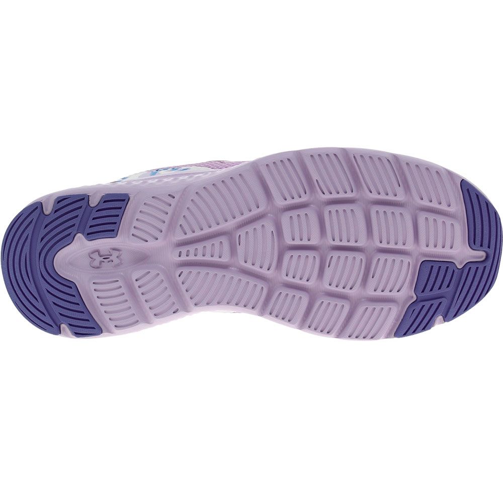 Under Armour Charged Impulse 3 Print Running Shoes - Womens Violet Sole View