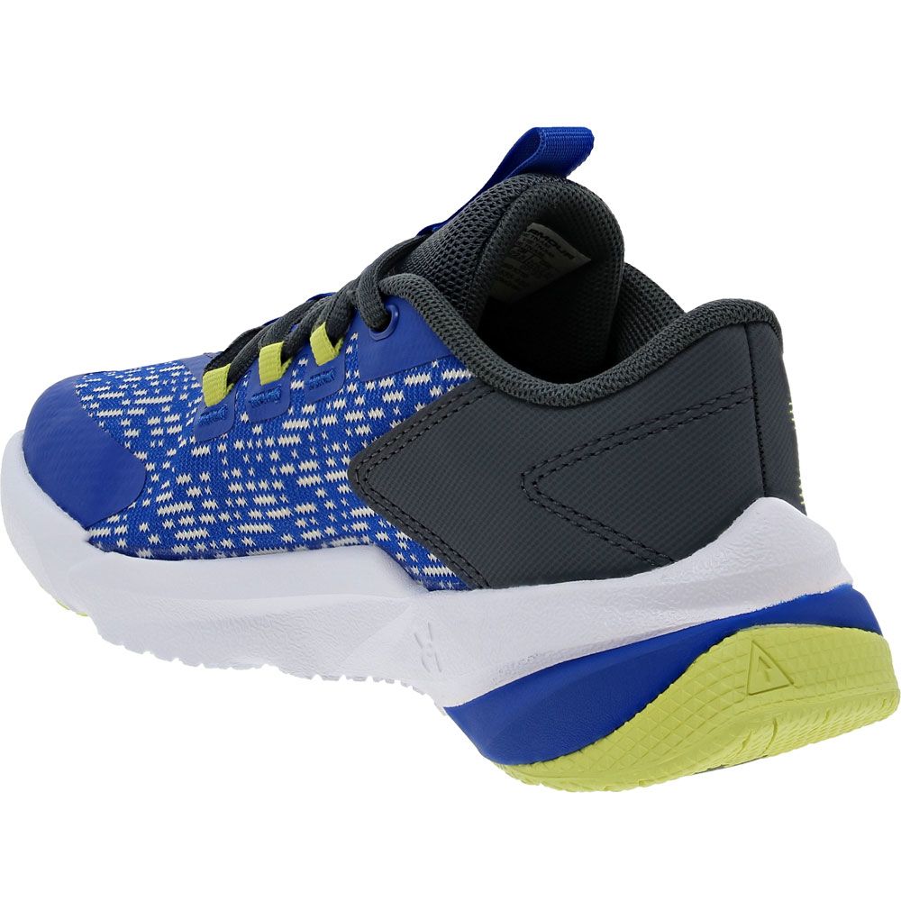Under Armour Scramjet 5 GS Kids Running Shoes Blue Grey Back View