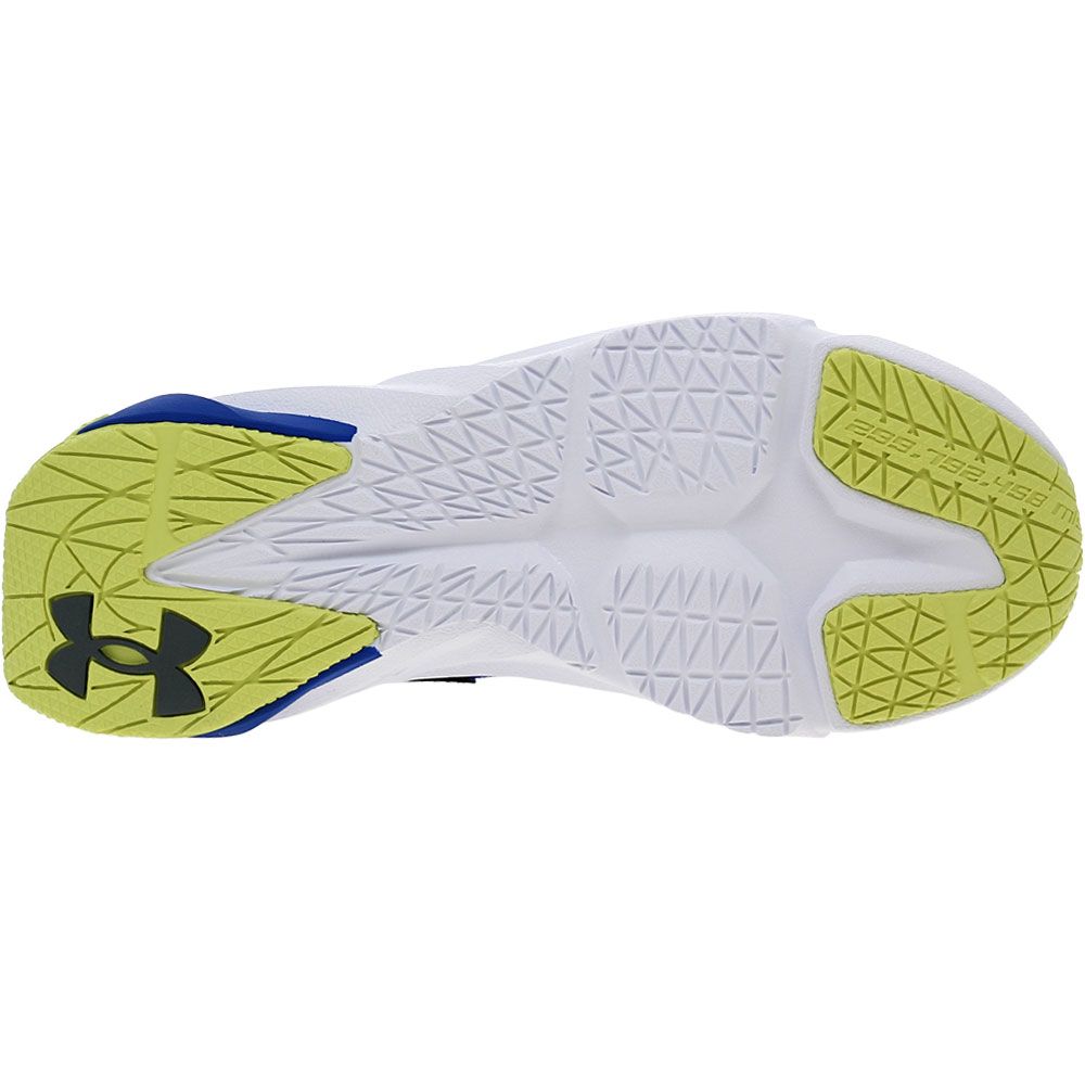 Under Armour Scramjet 5 GS Kids Running Shoes Blue Grey Sole View