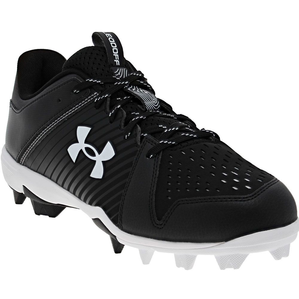 Under Armour Leadoff Rm Low Baseball Cleats - Mens Black White
