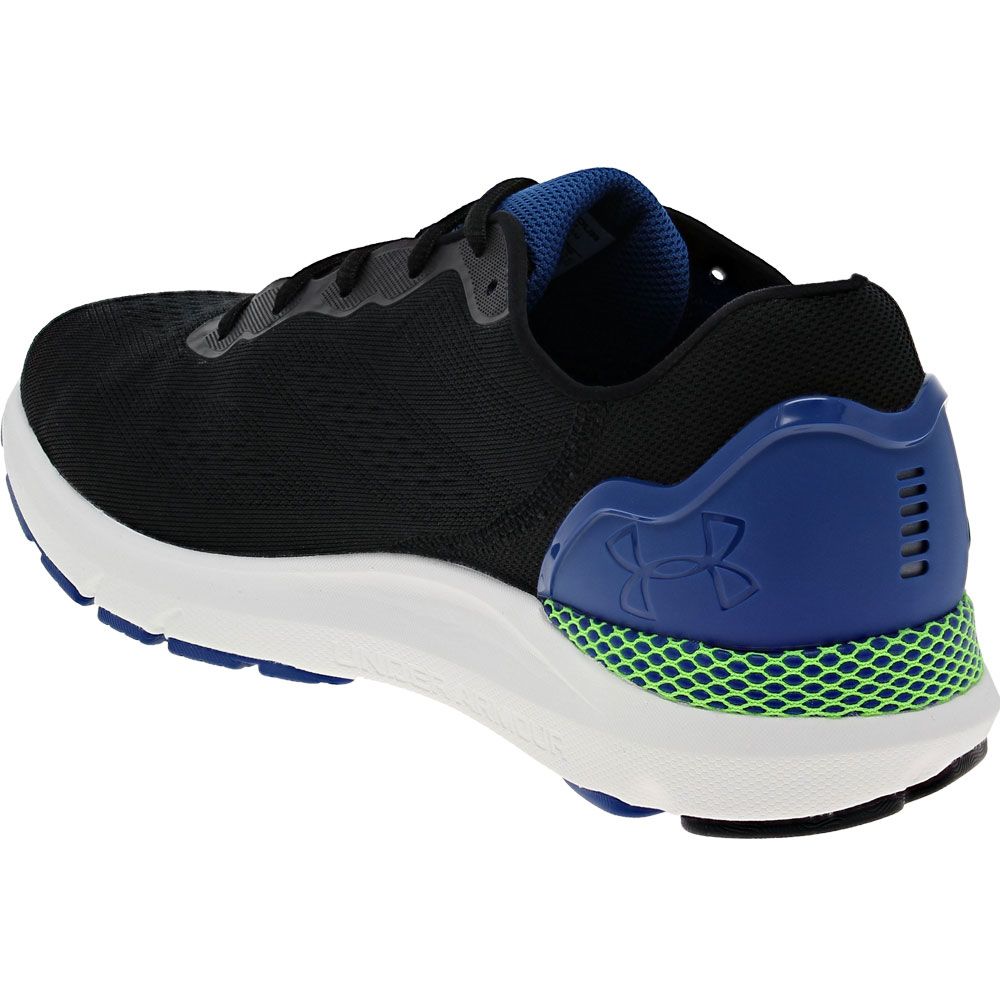 Under Armour Hovr Sonic 6 Running Shoe - Mens Black Blue Lime Back View