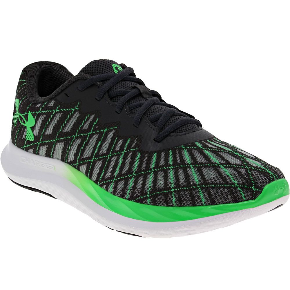 Under Armour Charged Breeze 2 Running Shoes - Mens Gray Green Screen