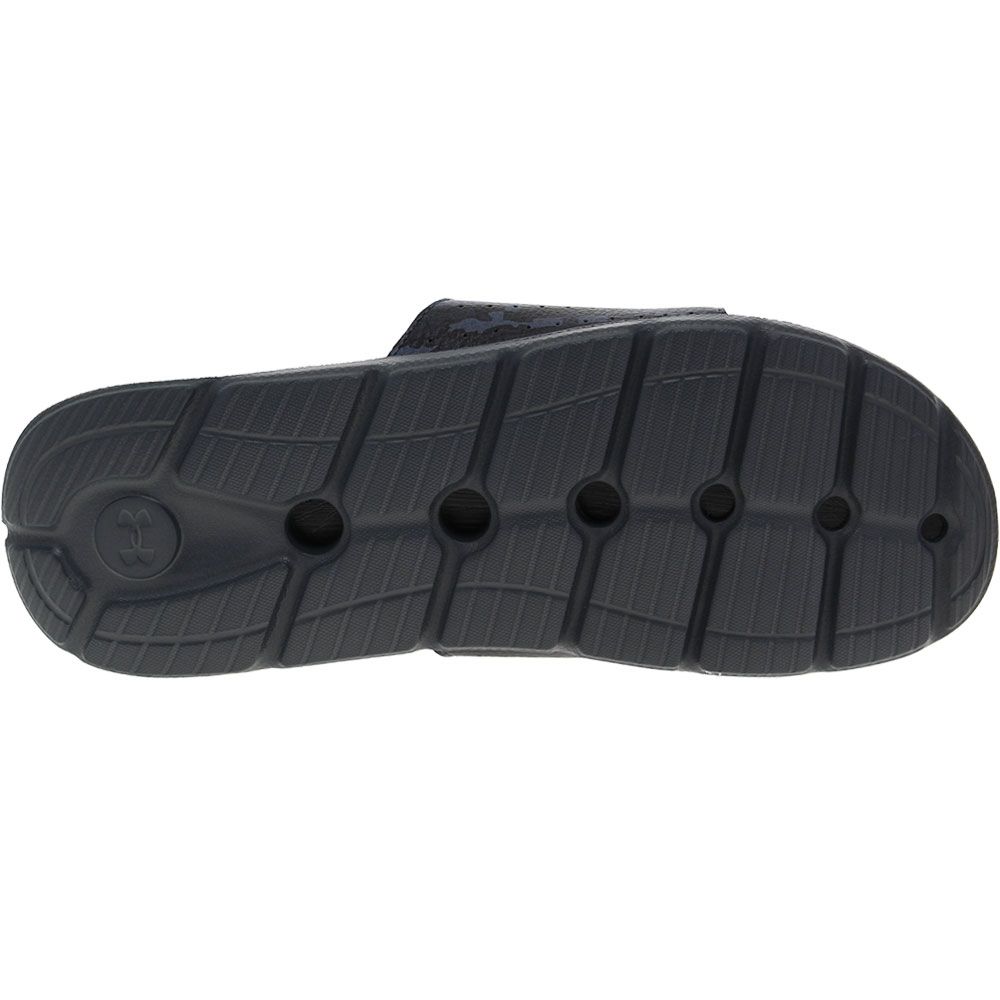 Under Armour Ignite Pro 7 Freedom Slide Sandals - Mens Grey Black Sole View