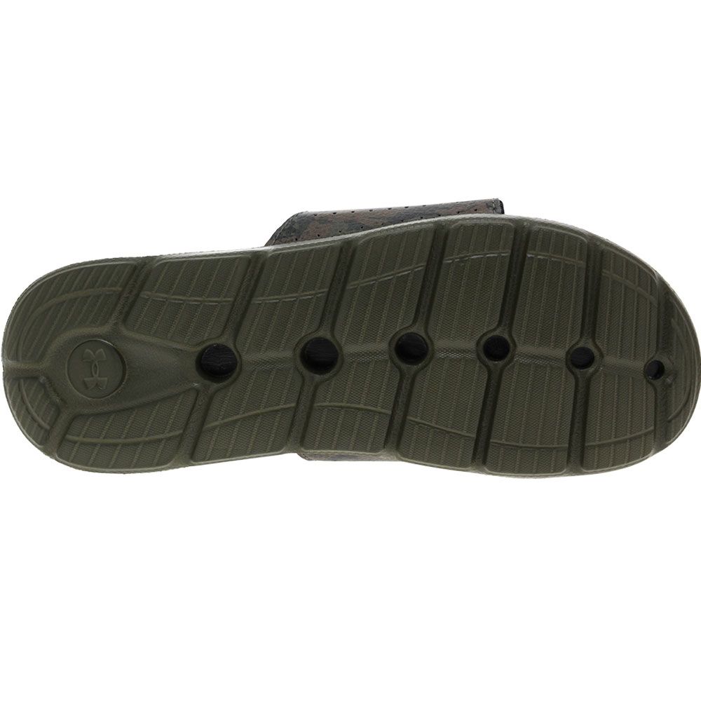 Under Armour Ignite Pro 7 Freedom Slide Sandals - Mens Marine Green Sole View