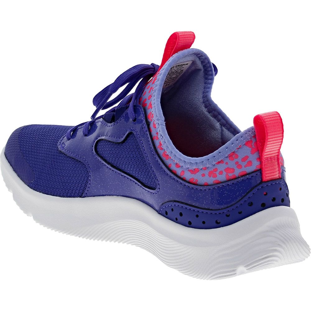 Under Armour Infinity 2 Print GGS Running - Girls Electric Purple Pink Back View