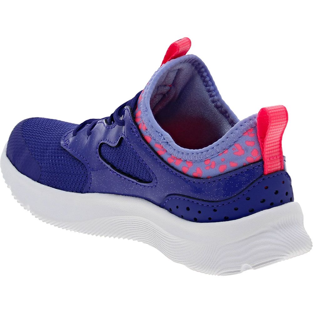 Under Armour Infinity 2 Print GPS Running - Girls Electric Purple Pink Back View