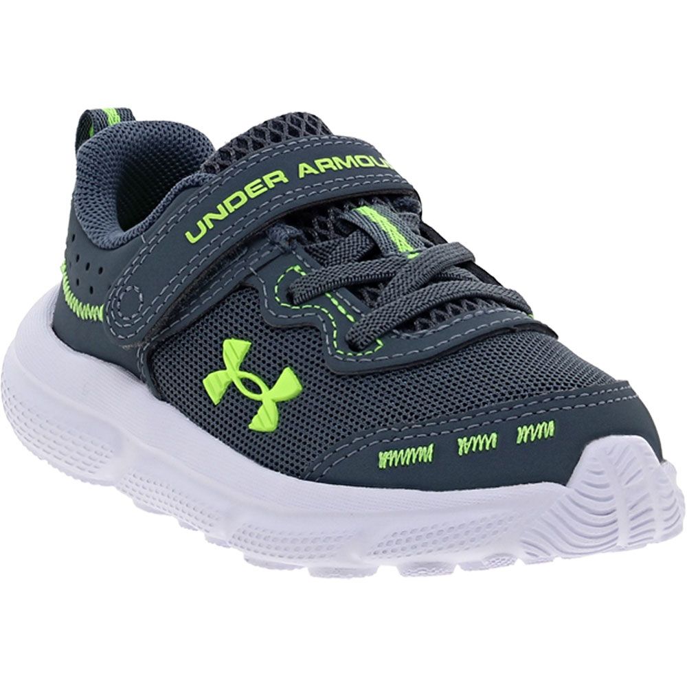 Under Armour Assert 10 AC Inf Athletic Shoes Boys - Baby Toddler Grey Gravel Lime
