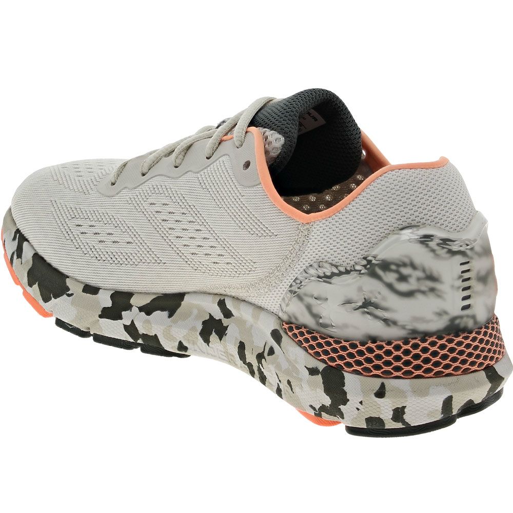 Under Armour Hovr Sonic 6 Camo Running Shoes - Womens Grey Black Back View