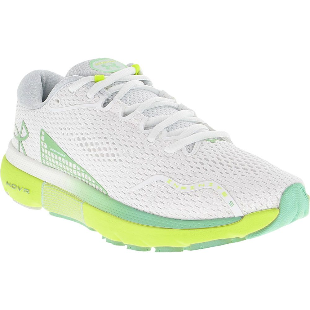 Under Armour Hovr Infinite 5 Running Shoes - Womens White Lime Surge