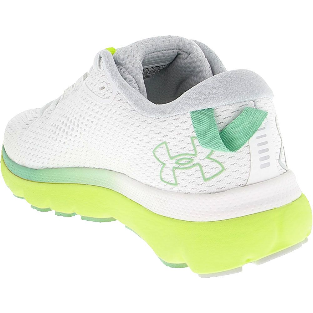 Under Armour Hovr Infinite 5 Running Shoes - Womens White Lime Surge Back View