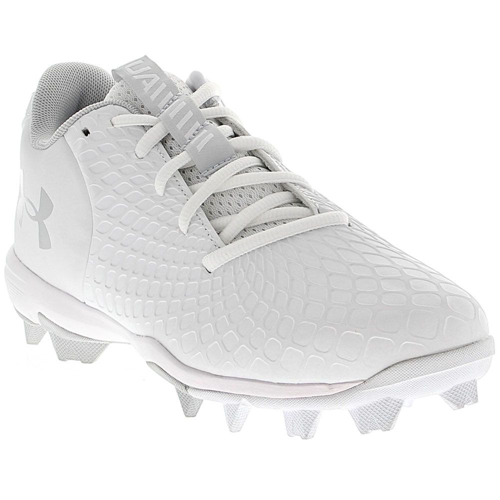 Under Armour Glyde 2 Rm FP Softball Cleats - Womens White Metallic Silver