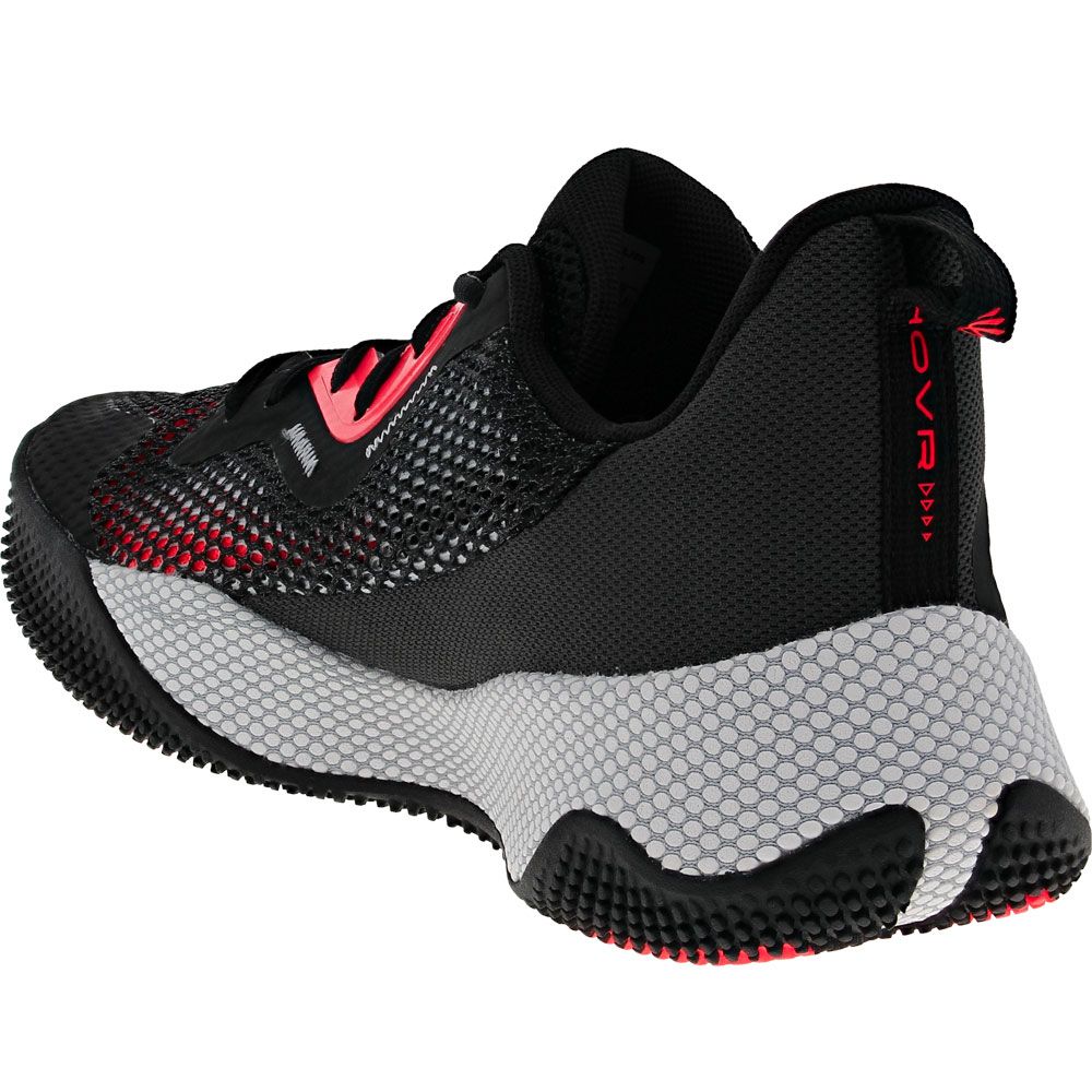 Under Armour Curry Hovr Splash 3 Basketball Shoes - Mens Black Grey Back View