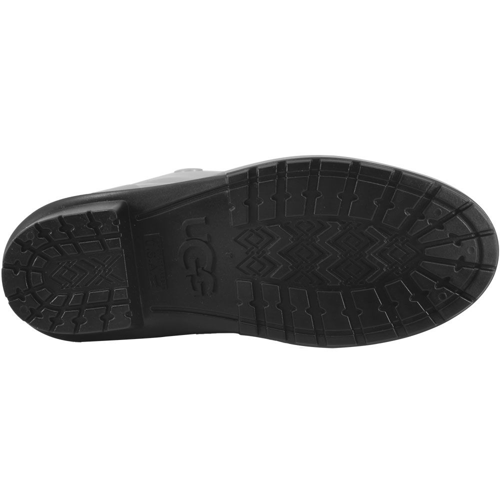 UGG® Shaye Plaid Rain Boots - Womens Black Sole View