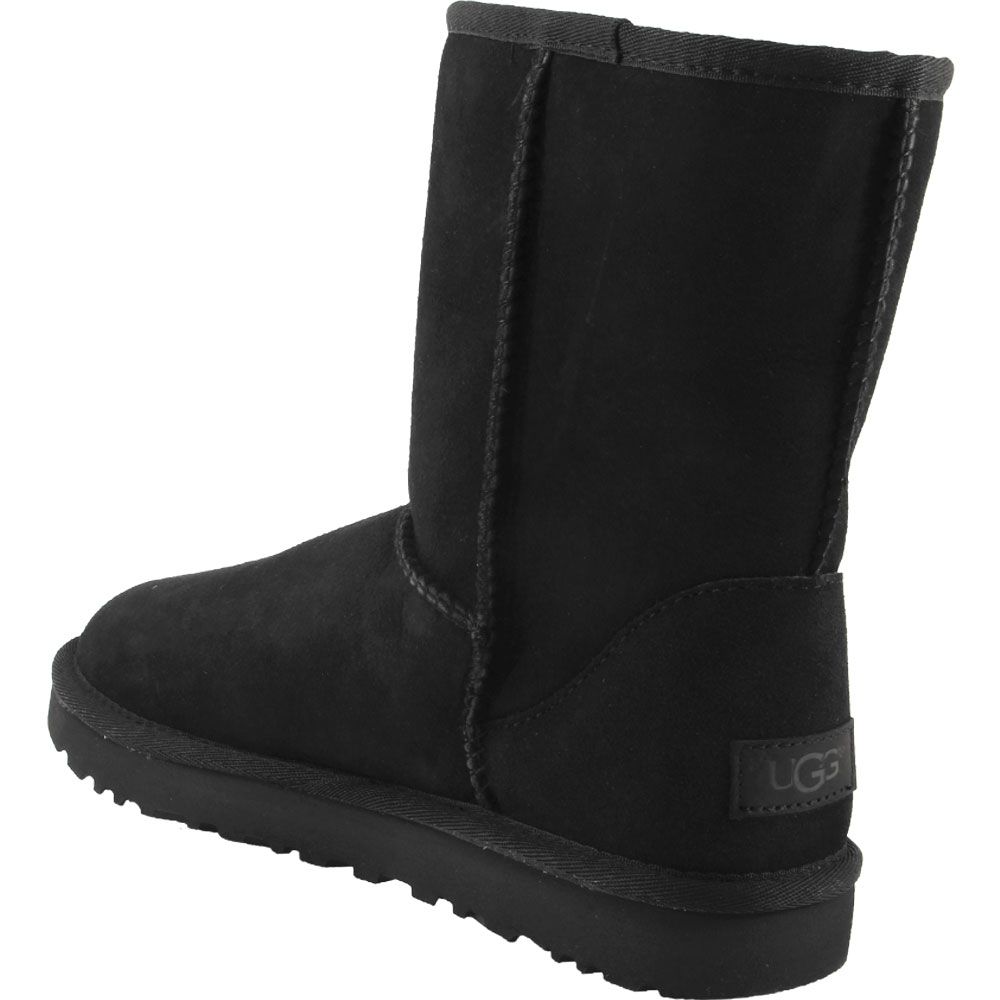 UGG Classic Short 2 Winter Boots - Womens Black Back View