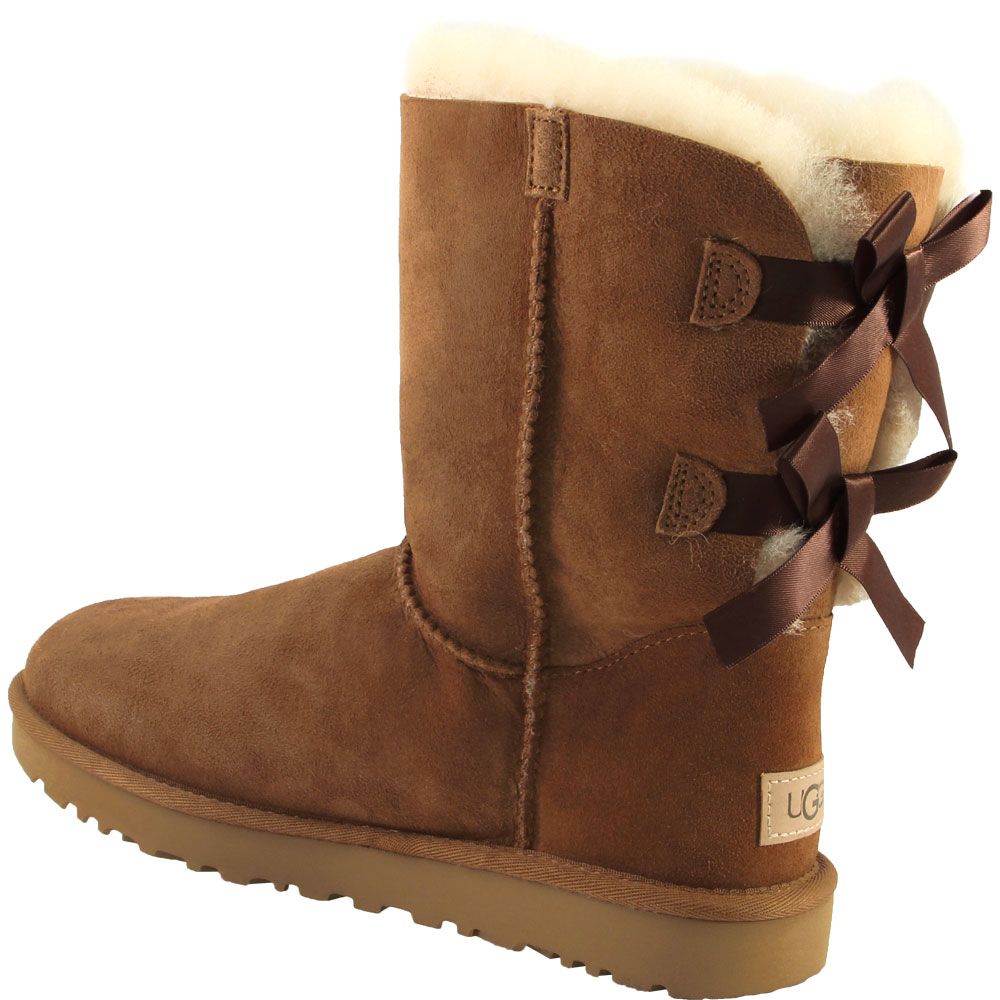 UGG Bailey Bow 2 Winter Boots - Womens Chestnut Back View