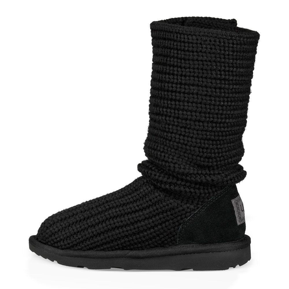 UGG® Cardy 2 Comfort Winter Boots - Girls Black Back View