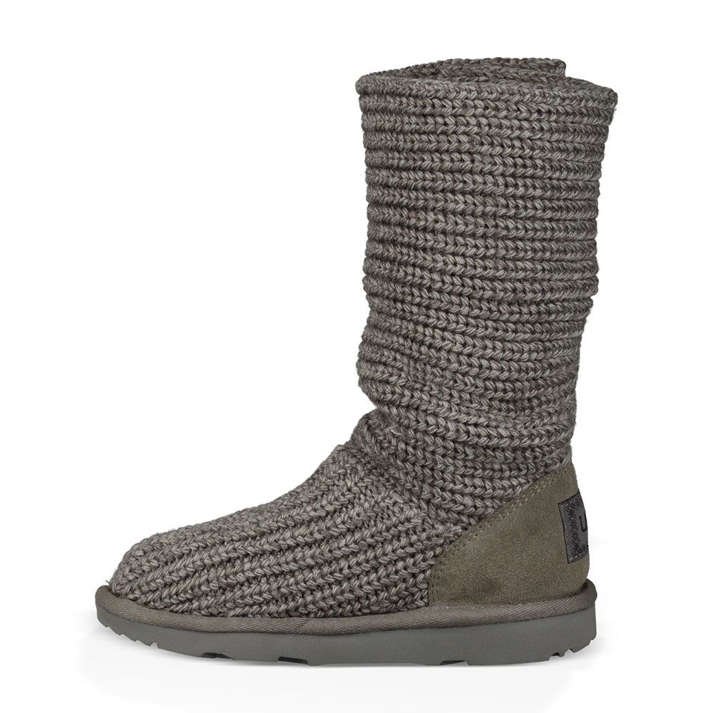 UGG Cardy 2 Comfort Winter Boots - Girls Grey Back View